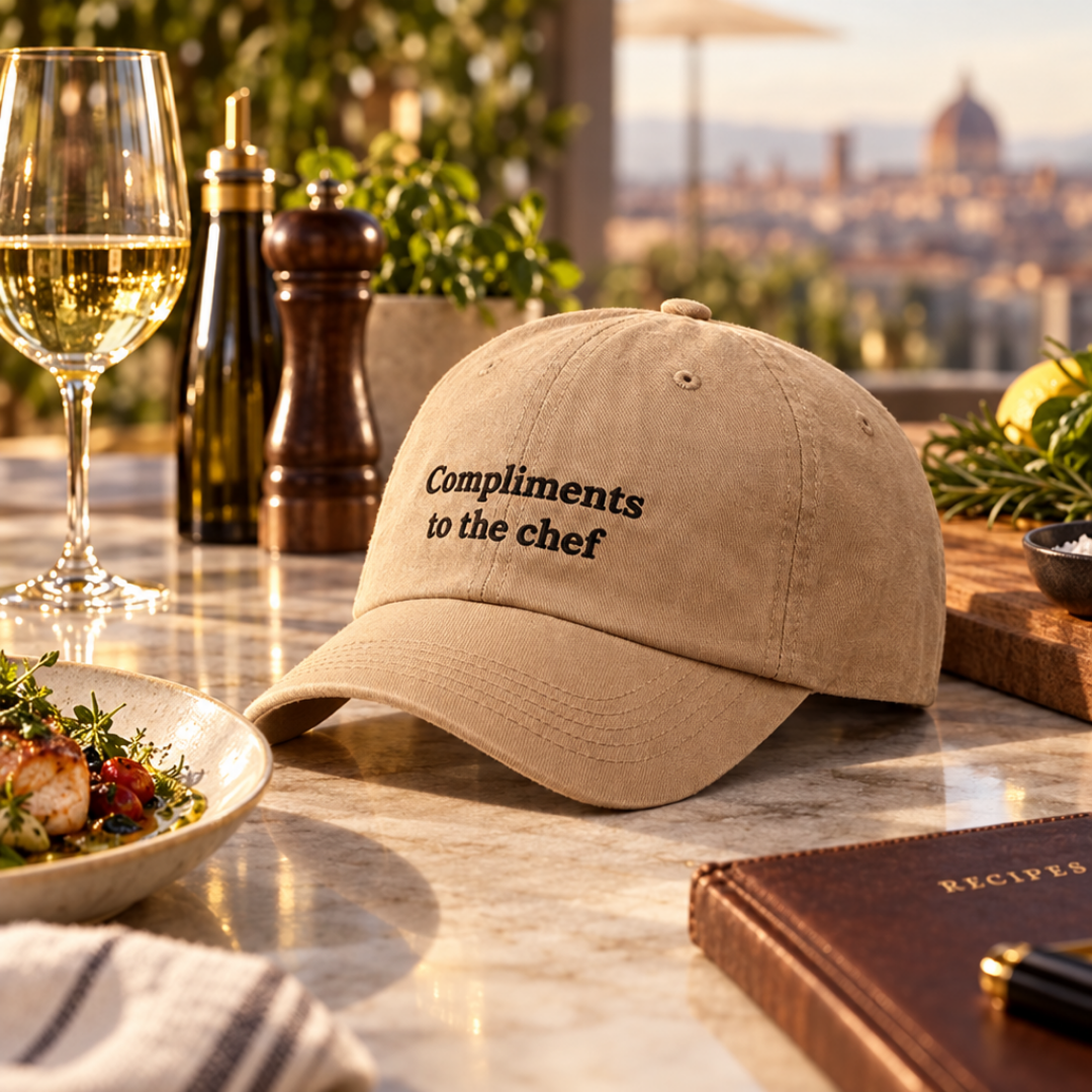 Compliments to the Chef - Embroidered Cotton Cap