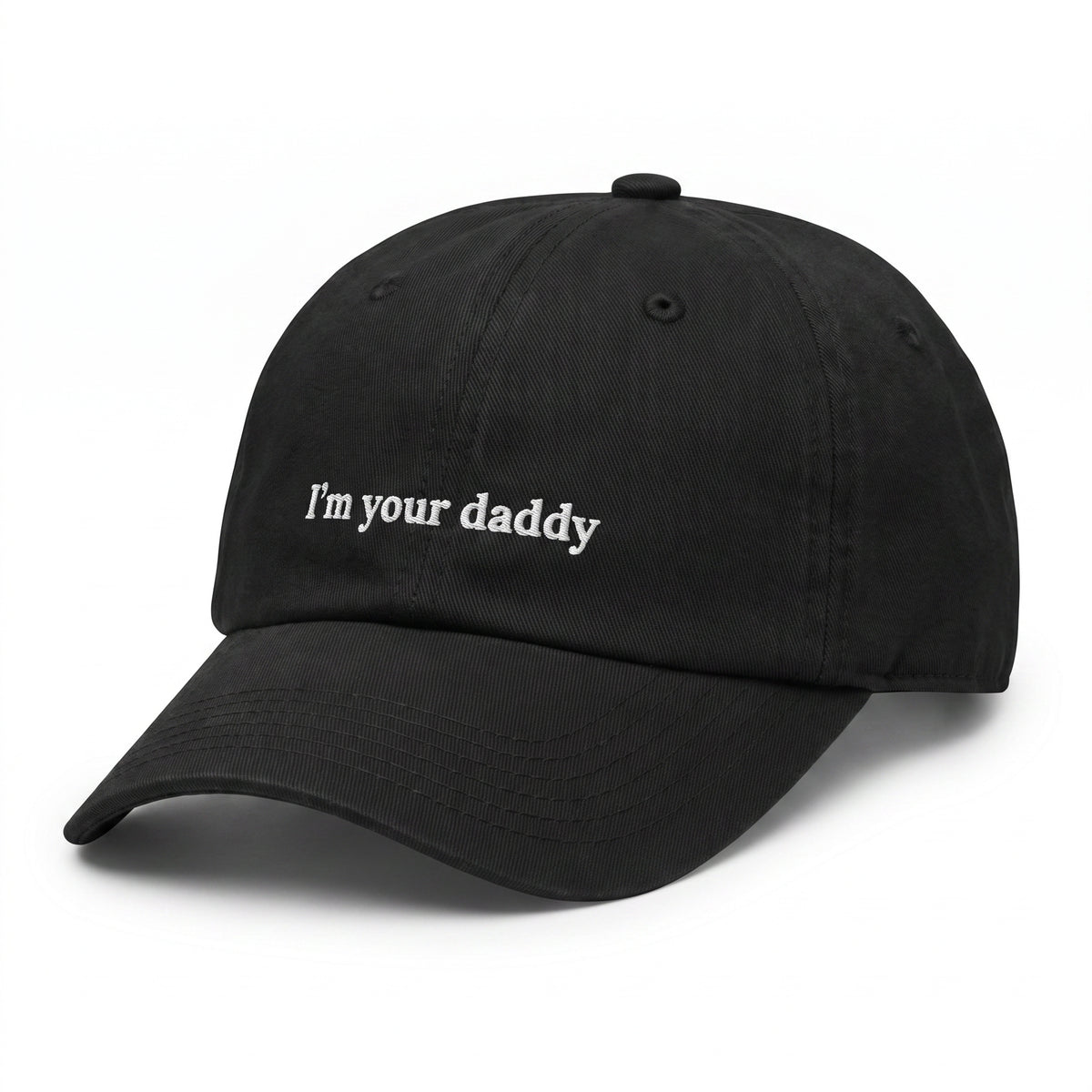 I'm your daddy embroidered black baseball cap - No Hat No Play